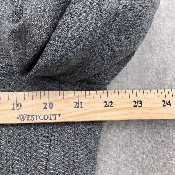Christian Dior Blazer Men 43 Gray Multi‎ Windowpane Plaid Classic Career Wool - Picture 4 of 14